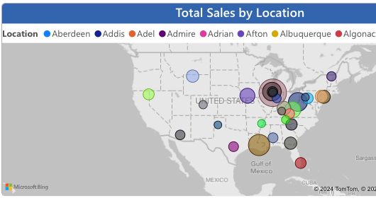 Georgraphic Metrics by Neat Data's Sales Dashboard